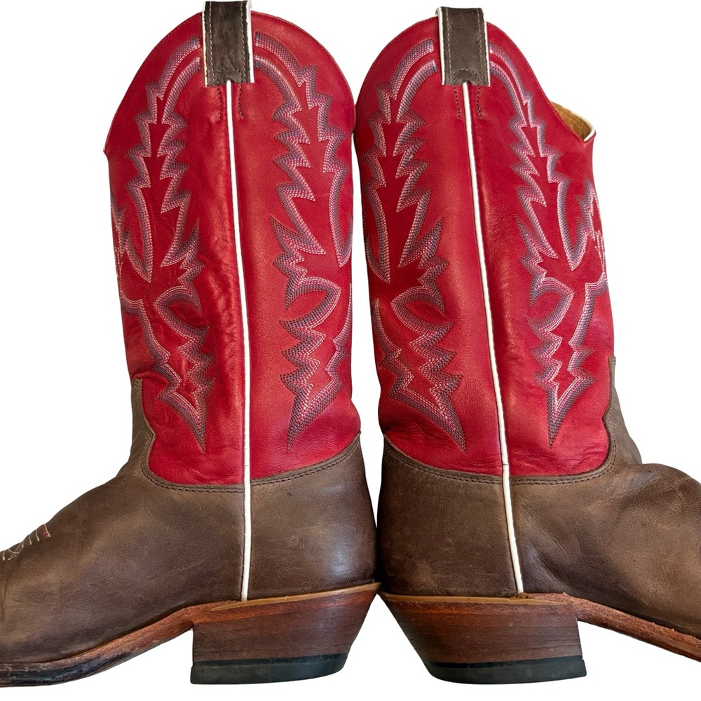 Justin Bent Rail BRL314 Square Toe Western Boots, Sz 6.5 C (also fits Sz 7B) - Picture 8 of 16